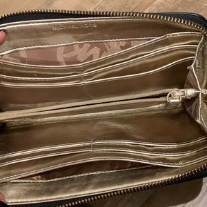 Michael Kors Black Leather Envelope Wallet